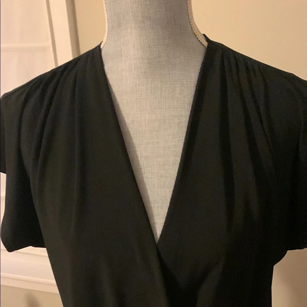 NWT Express Black Dolman Sleeve Wrap Blouse - Picture 7 of 10